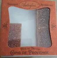 Mängden socker i Pâte de fruits coing de Provence