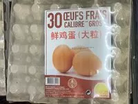 Mängden socker i 30 œufs frais calibre "gros"