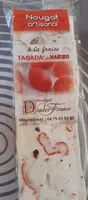 Mängden socker i Nougat artisanal à la fraise Tagada de HARIBO