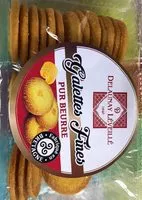 Mängden socker i Galettes fines pur beurre