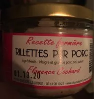 Mängden socker i Rillettes pur porc