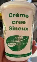 Mängden socker i Crème crue Sineux