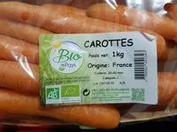 Mängden socker i Carottes Bio France