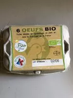 Mängden socker i 6 Œufs Frais Bio