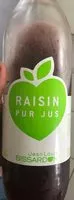 Mängden socker i Raisin pur jus
