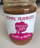 Mängden socker i Dessert de fruit pomme framboise