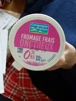 Mängden socker i Fromage frais onctueux 0%