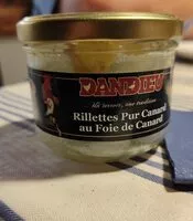 Mängden socker i Rillettes pur canard au foie de canard