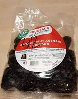 Mängden socker i Pruneaux de la ferme