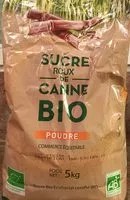 Mängden socker i Sucre Roux de Canne Bio
