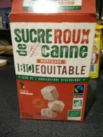 Mängden socker i Sucre roux de canne morceaux