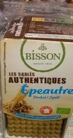Mängden socker i Biscuit épeautre, Bio, 210 Grammes, Marque Bisson