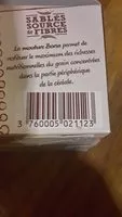 Mängden socker i Les sablés authentiques Sésame