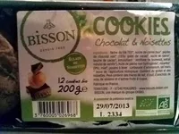 Mängden socker i Cookies chocolat & noisettes