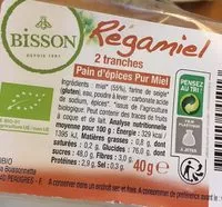 Mängden socker i Pain D'Épices Pur Miel 55% Miel