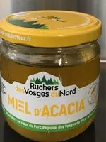 Mängden socker i Miel d'acacia rucher des vosges du nord