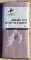 Mängden socker i Chocolat noir noisettes entières