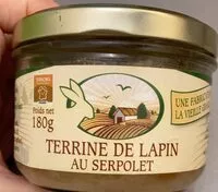 Mängden socker i Terrine de lapin au serpolet