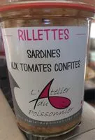 Mängden socker i Rillettes sardines tomates confites