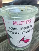 Mängden socker i Rillettes dorade, crevettes, citron vert et gingembre