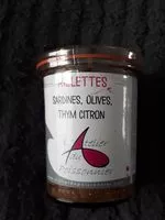 Mängden socker i Rillettes sardines,olives, thym citron