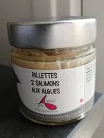 Mängden socker i Rillettes 2 saumons aux algues
