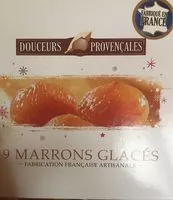 Mängden socker i 9 marrons glacés
