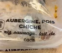 Mängden socker i Aubergine pois chiche riz sauvage lait de coco