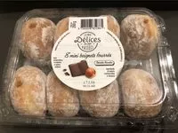 Mängden socker i Mini beignets fourrés chocolat noisettes