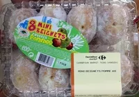 Mängden socker i 8 mini beignets fourrés aux pommes