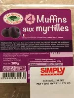 Mängden socker i Muffins aux myrtilles