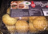 Mängden socker i Mini burgers sésame