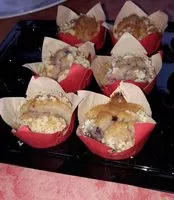 Mängden socker i Mini muffins coeur fondant aux fruits rouges