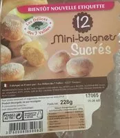 Mängden socker i Mini-beignets sucrés