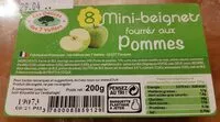 Mängden socker i 8 Mini-beignets Pomme