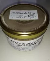 Mängden socker i Rillettes de dinde rouge des Ardennes