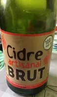 Mängden socker i Cidre artisanal brut