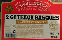 Mängden socker i Gâteaux basques