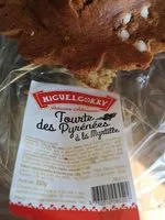 Mängden socker i Tourte des Pyrénées à la myrtille