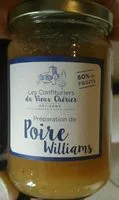 Mängden socker i Confiture poire Williams