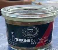 Mängden socker i terrine de canard au poivre vert