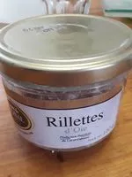 Mängden socker i Rillettes d'Oie