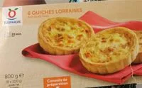 Mängden socker i 8 Quiches Lorraines