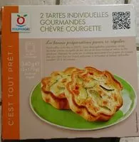 Mängden socker i 2 tartes gourmandes chèvre courgette