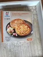 Mängden socker i 2 Quiches lorraines aux oeufs frais