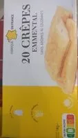 Mängden socker i Crêpes emmental surgelés