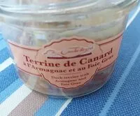 Mängden socker i Terrine de canard à l'armagnac et au foie gras