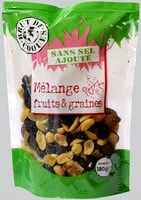 Mängden socker i Mélange fruits et graines