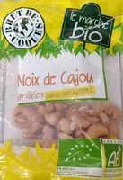 Mängden socker i Noix de cajou grillées sans sel Bio