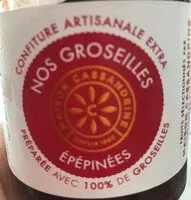 Mängden socker i Confiture artisanale extra groseilles